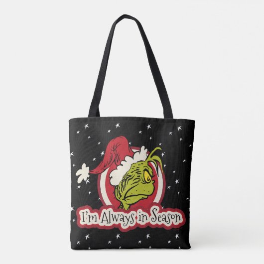 knijpen | Ik ben altijd in het seizoen Tote Bag (Achterkant)