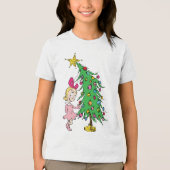 knijpen | Ik ben Cindy-Lou die goed is Tri-Blend Shirt (Voorkant)