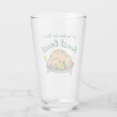 knijpen | Ik ben hier voor de Roast Beast Quote Glas (Achterkant)