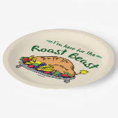 knijpen | Ik ben hier voor de Roast Beast Quote Papieren Bordje (Gekanteld)