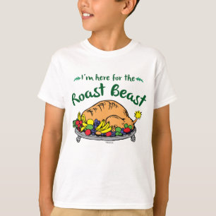 knijpen   Ik ben hier voor de Roast Beast Quote T-shirt