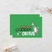 knijpen | Je bent zo Knuffelig als een Cactus Quot Kaart (Voorkant / Achterkant in situ)