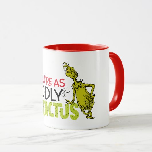 knijpen | Je bent zo Knuffelig als een Cactus Quot Mok (Voorkant rechts)