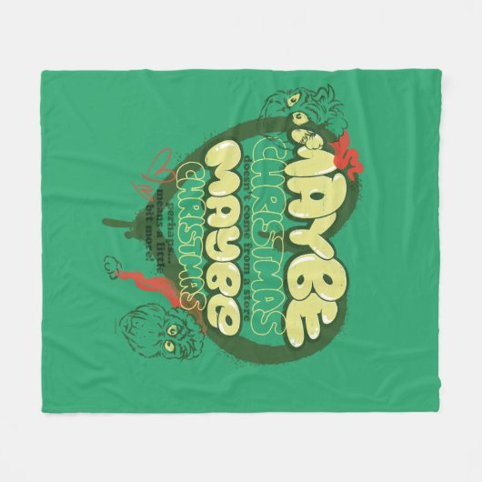 knijpen | Kerstofferte Fleece Deken (Voorkant (Horizontaal))