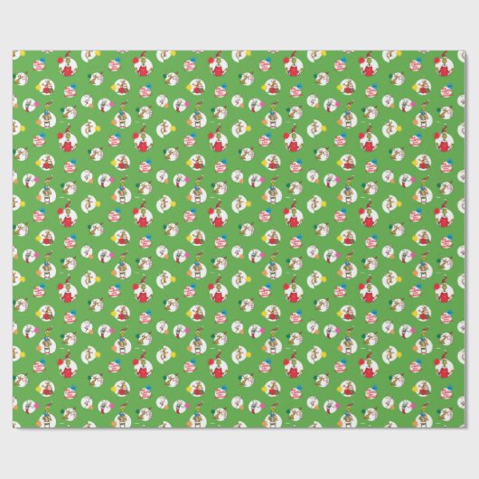 knijpen | Kerststippenpatroon Cadeaupapier (Vlak)