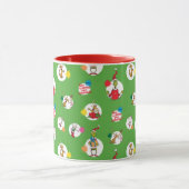 knijpen | Kerststippenpatroon Mok (Midden)