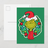 knijpen | Kerstvakantie krans Briefkaart (Voorkant / Achterkant)