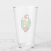 knijpen | Kerstvakantie krans Glas (Achterkant)