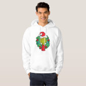 knijpen | Kerstvakantie krans Hoodie (Voorkant volledig)