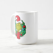 knijpen | Kerstvakantie krans Koffiemok (Voorkant links)