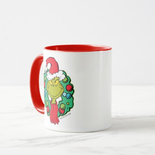 knijpen | Kerstvakantie krans Mok (Voorkant links)