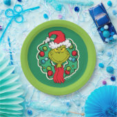 knijpen | Kerstvakantie krans Papieren Bordje (Feest)