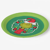 knijpen | Kerstvakantie krans Papieren Bordje (Gekanteld)