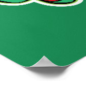 knijpen | Kerstvakantie krans Poster (Hoek)