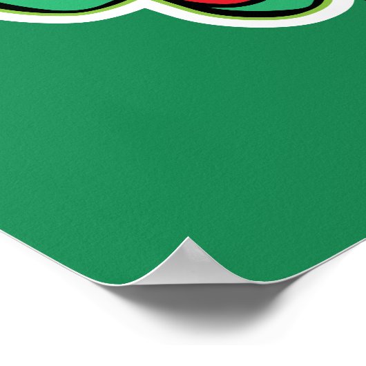 knijpen | Kerstvakantie krans Poster (Hoek)