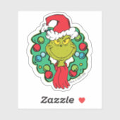 knijpen | Kerstvakantie krans Sticker (Vel)