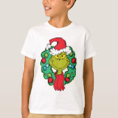 knijpen | Kerstvakantie krans T-shirt (Voorkant)