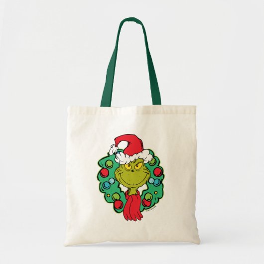 knijpen | Kerstvakantie krans Tote Bag (Voorkant)