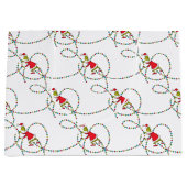 knijpen | Kerstverlichtingspatroon Groot Cadeauzakje (Voorkant)