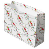 knijpen | Kerstverlichtingspatroon Groot Cadeauzakje (Achterkant Gekanteld)