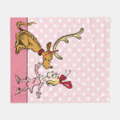 knijpen | Max & Cindy Lou Wie Fleece Deken (Voorkant (Horizontaal))