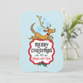 knijpen | Max - Gelukkig Nieuwjaar Feestdagenkaart (Staand voorkant)