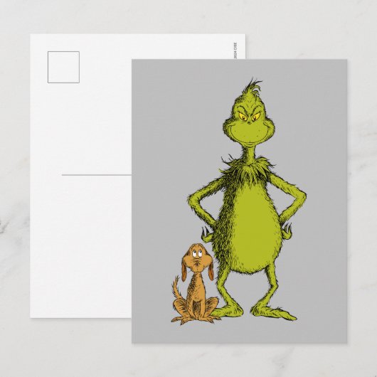 knijpen | Max & Grinch Stance Briefkaart (Voorkant / Achterkant)