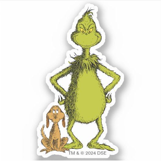 knijpen | Max & Grinch Stance Sticker (Voorkant)