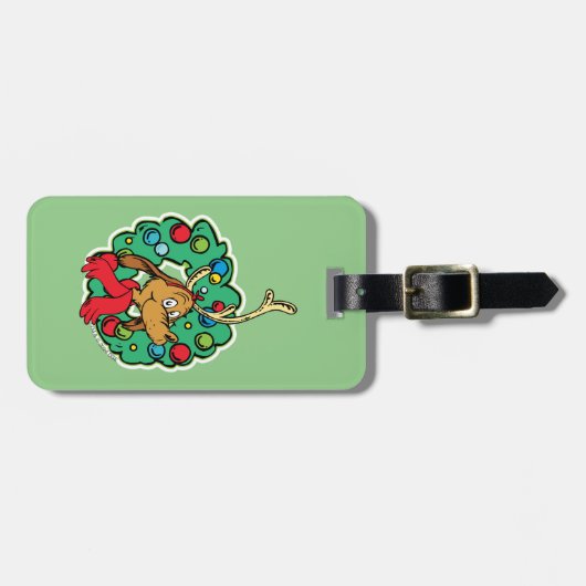 knijpen | Max Kerstkrans Bagagelabel (Voorkant horizontaal)