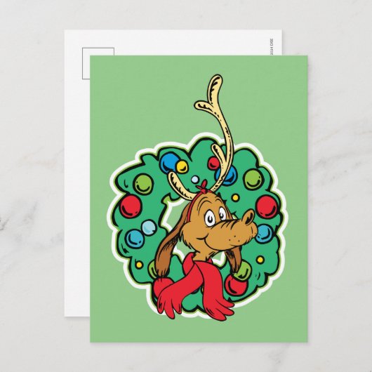 knijpen | Max Kerstkrans Briefkaart (Voorkant / Achterkant)