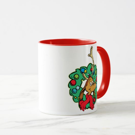 knijpen | Max Kerstkrans Mok (Voorkant rechts)