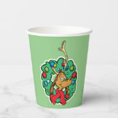 knijpen | Max Kerstkrans Papieren Bekers (Achterkant)