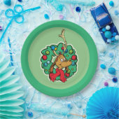 knijpen | Max Kerstkrans Papieren Bordje (Feest)