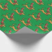 knijpen | Max Kerstmis Pointsettia Cadeaupapier (Hoek)