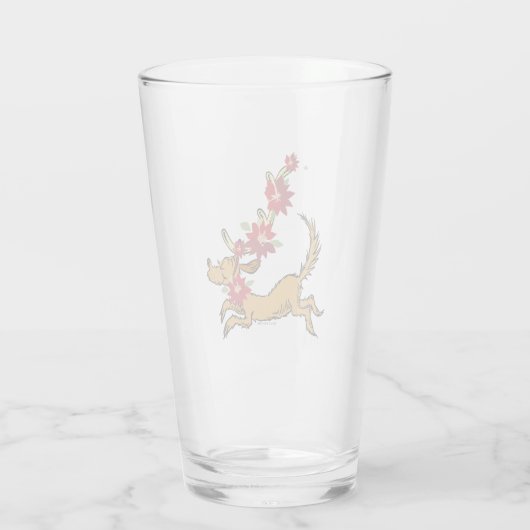 knijpen | Max Kerstmis Pointsettia Glas (Achterkant)