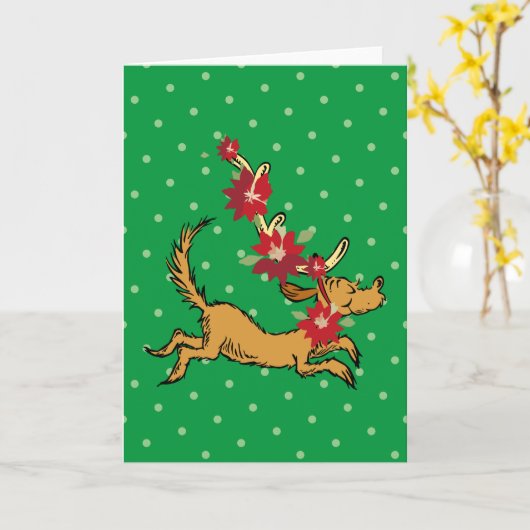 knijpen | Max Kerstmis Pointsettia Kaart (Gele Bloem)