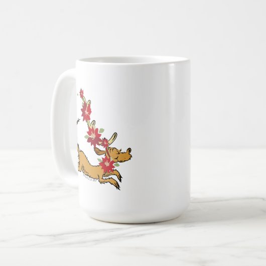 knijpen | Max Kerstmis Pointsettia Koffiemok (Voorkant links)