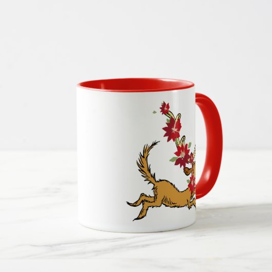 knijpen | Max Kerstmis Pointsettia Mok (Voorkant rechts)