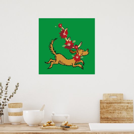 knijpen | Max Kerstmis Pointsettia Poster (Keuken)