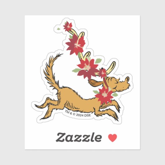 knijpen | Max Kerstmis Pointsettia Sticker (Vel)