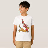 knijpen | Max Kerstmis Pointsettia T-shirt (Voorkant volledig)