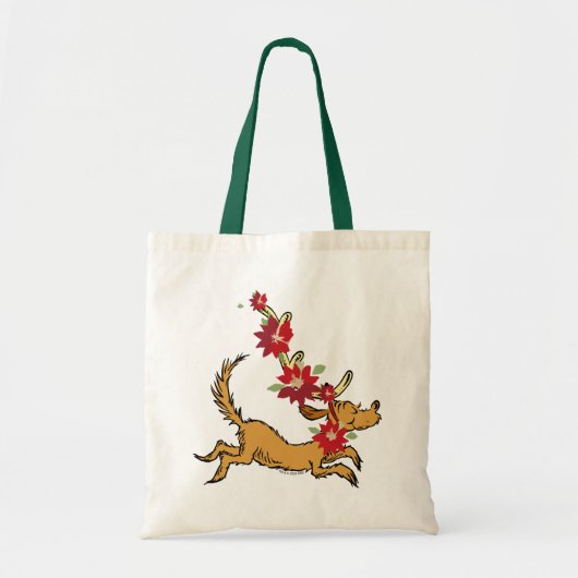 knijpen | Max Kerstmis Pointsettia Tote Bag (Voorkant)