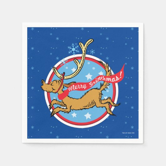 knijpen | Max Merry Grinchmas! Servet (Voorkant)