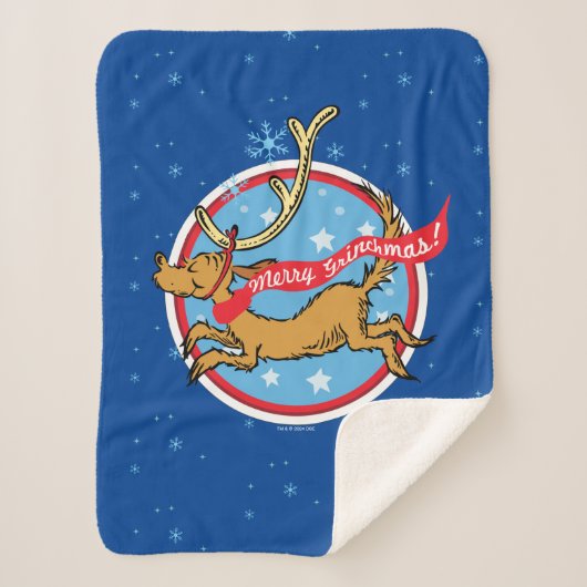 knijpen | Max Merry Grinchmas! Sherpa Deken (Voorkant)