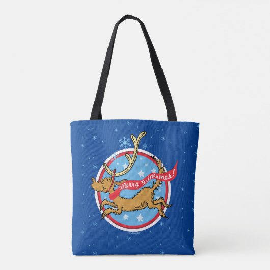 knijpen | Max Merry Grinchmas! Tote Bag (Achterkant)