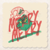 knijpen | Merry Merry Grunge Graphic Kartonnen Onderzetters (Voorkant)