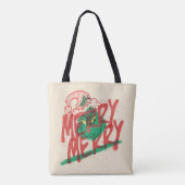 knijpen | Merry Merry Grunge Graphic Tote Bag (Achterkant)
