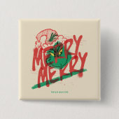 knijpen | Merry Merry Grunge Graphic Vierkante Button 5,1 Cm (Voorkant)