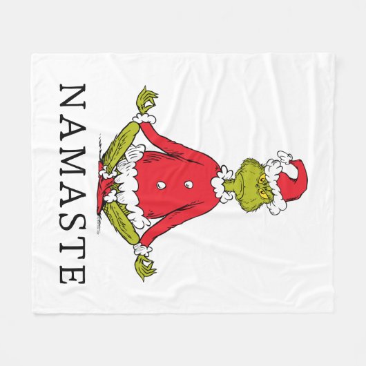 knijpen | Namaste Sinterklaas Fleece Deken (Voorkant (Horizontaal))