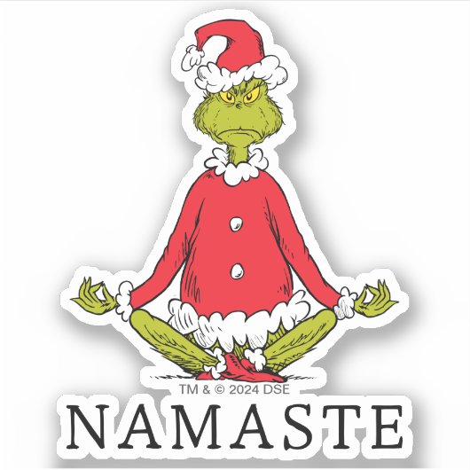 knijpen | Namaste Sinterklaas Sticker (Voorkant)